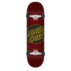 7.5in x 30.6in Classic Dot Santa Cruz Skateboard Complete