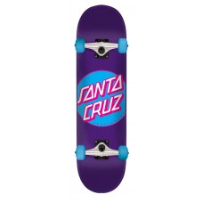 7.8in x 31.7in Classic Dot Santa Cruz Skateboard Complete