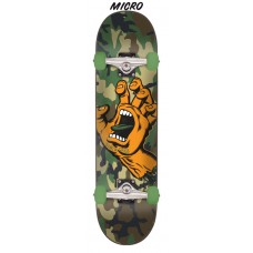 6.75in x 28.5in Screaming Hand Camo Santa Cruz Skateboard Complete