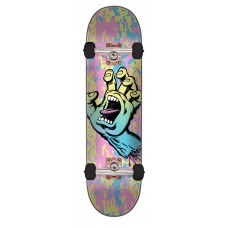 8.0in x 31.6in Screaming Hand Camo Santa Cruz Skateboard Complete
